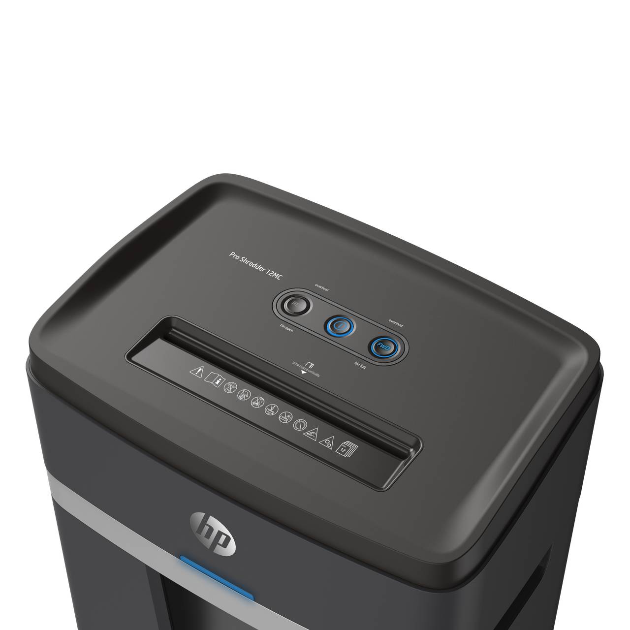 HP Aktenvernichter Pro Shredder 12MC 12 Blatt Sicherheitsstufe P-5