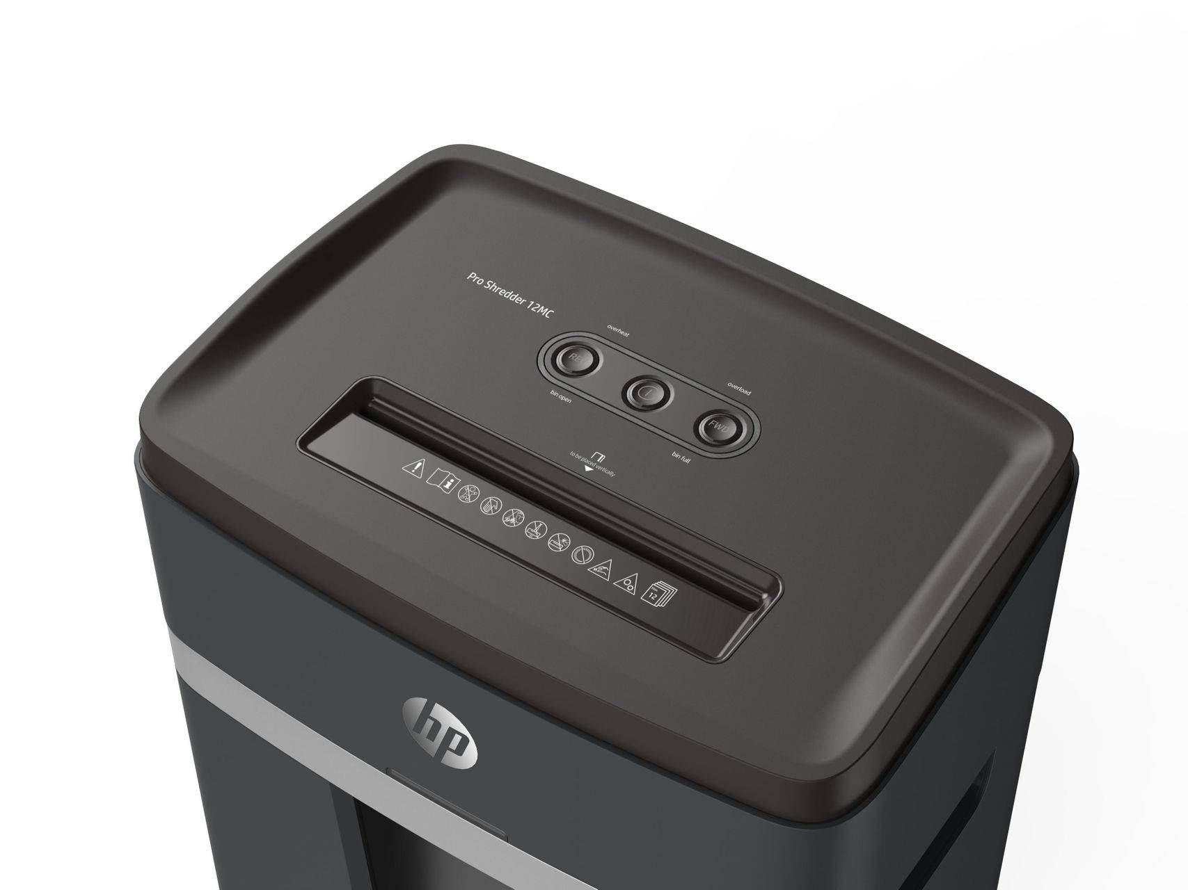 HP Aktenvernichter Pro Shredder 12MC 12 Blatt Sicherheitsstufe P-5