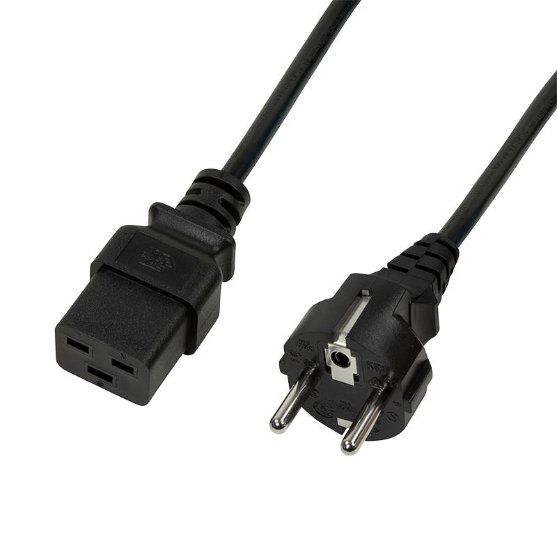 LogiLink - Stromkabel - CEE 7/7 (M) gerade bis IEC 60320 C19 gerade