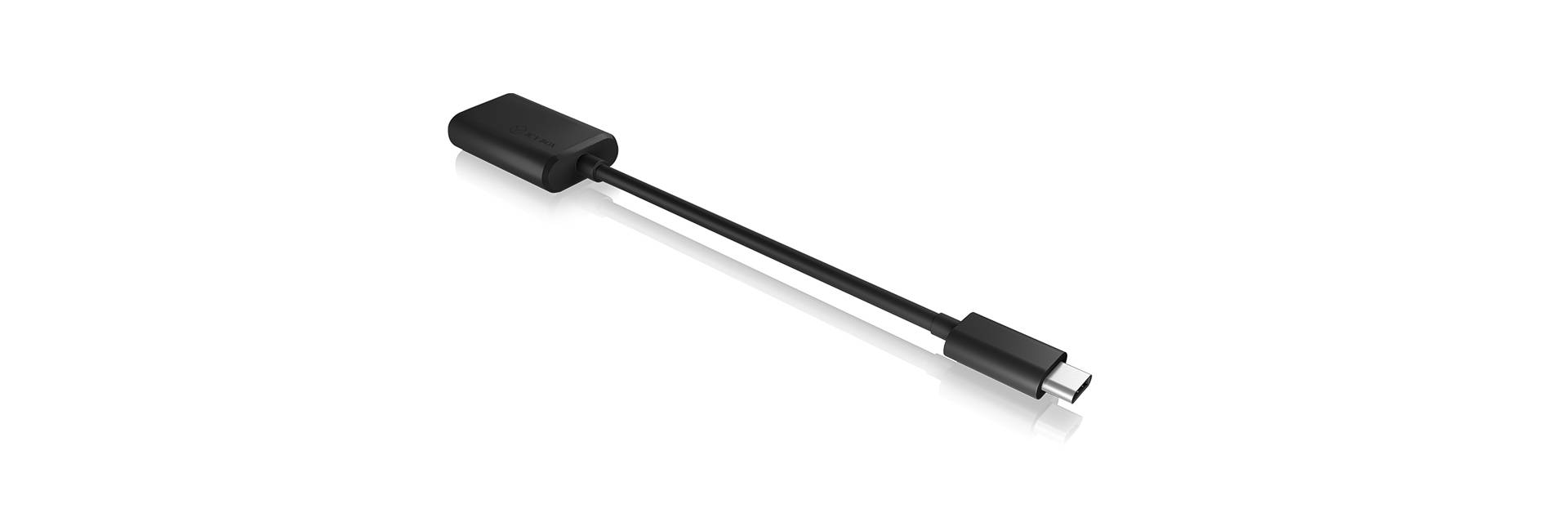 Adapter Kabel IcyBox 10cm USB-C > HDMI mit HDR 60Hz schwarz
