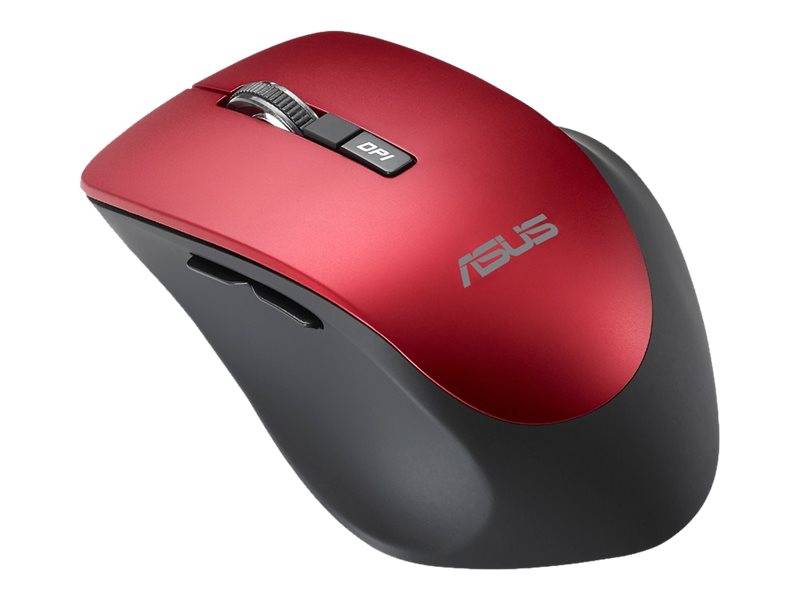 ASUS WT425 - Maus - Für Rechtshänder - optisch - 6 Tasten - kabellos - 2.4 GHz - kabelloser Empfänger (USB)