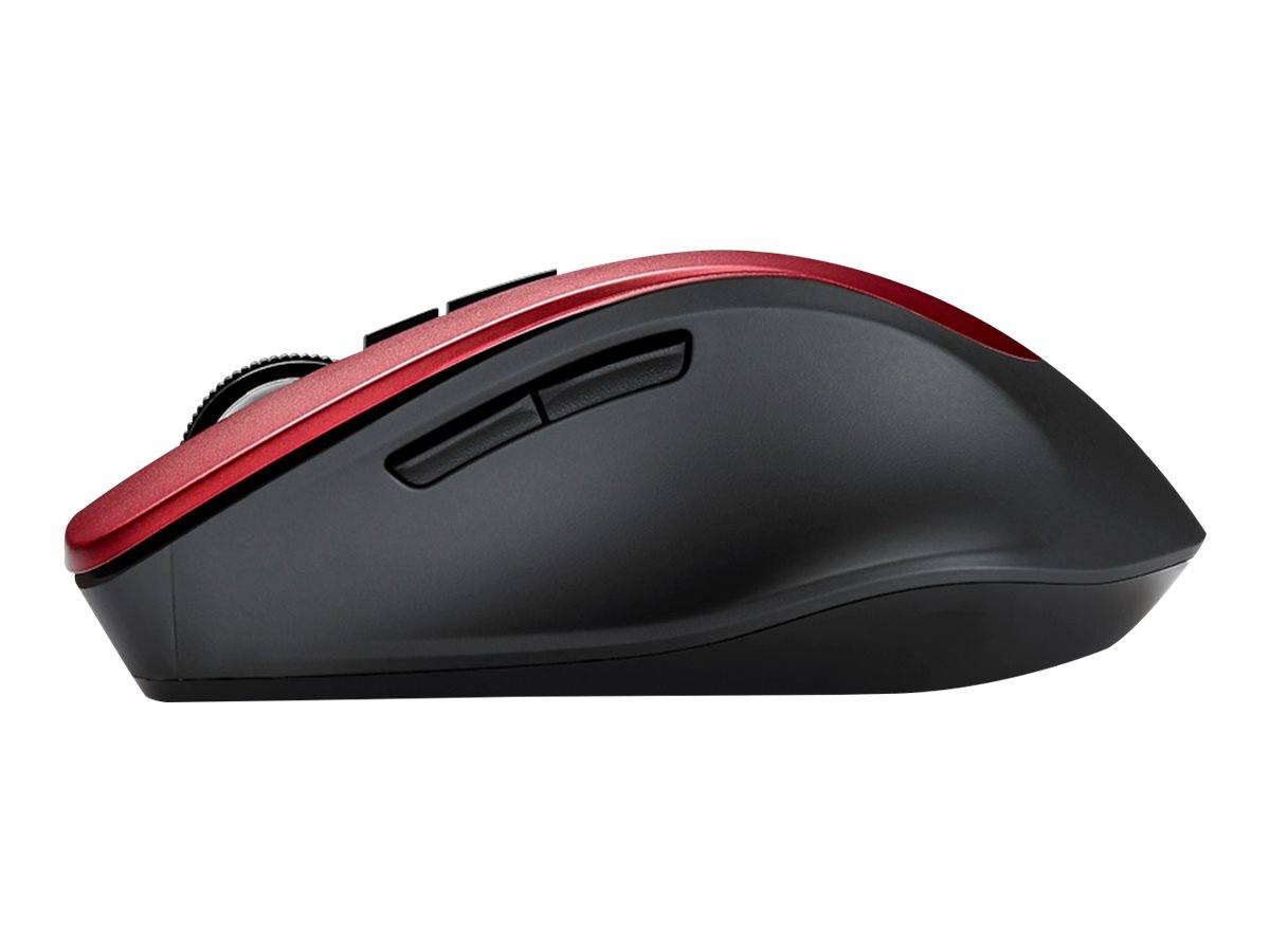 ASUS WT425 - Maus - Für Rechtshänder - optisch - 6 Tasten - kabellos - 2.4 GHz - kabelloser Empfänger (USB)