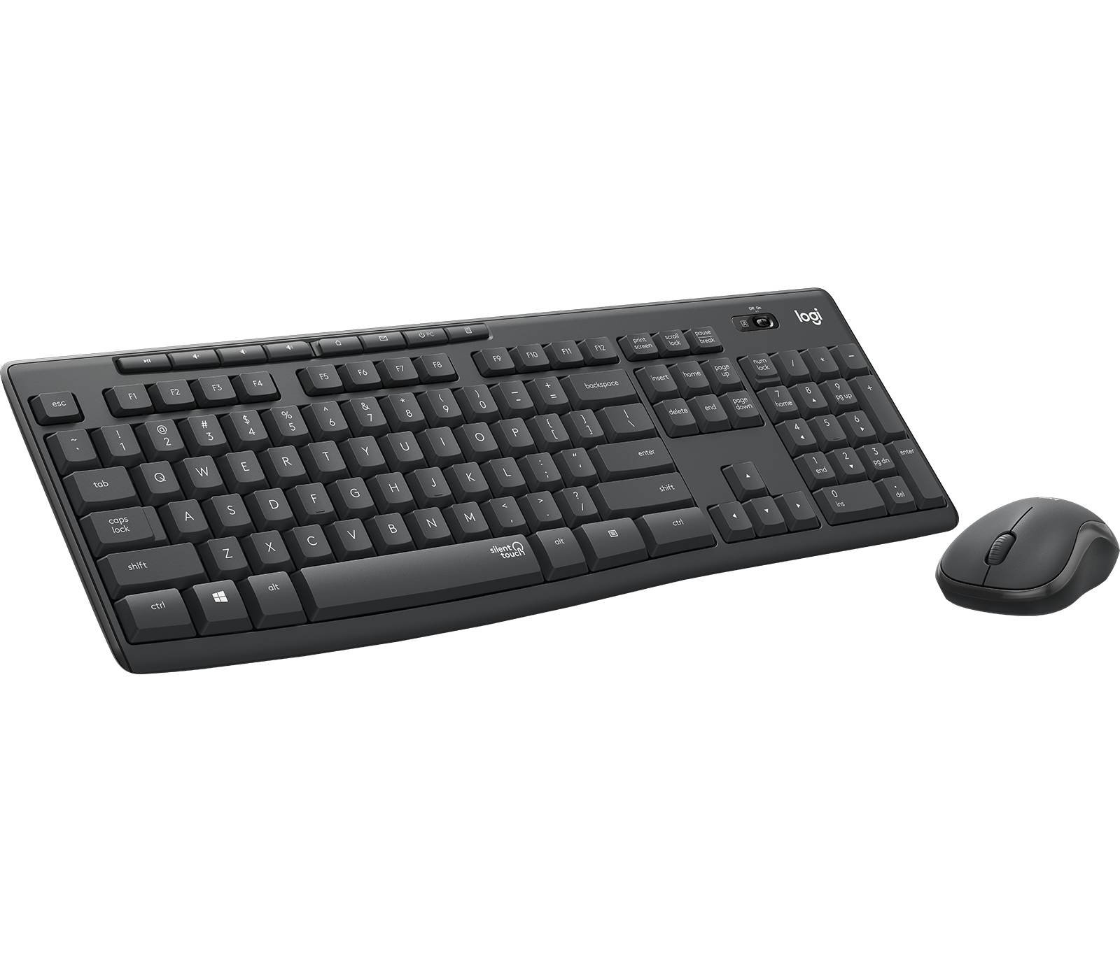 MK295 Silent wireless Combo Graphit QWERTY US