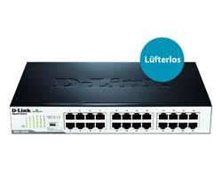 DLIN 19 Switch unmanaged luefterlos 24x10/100/1000T DGS-1024DE
