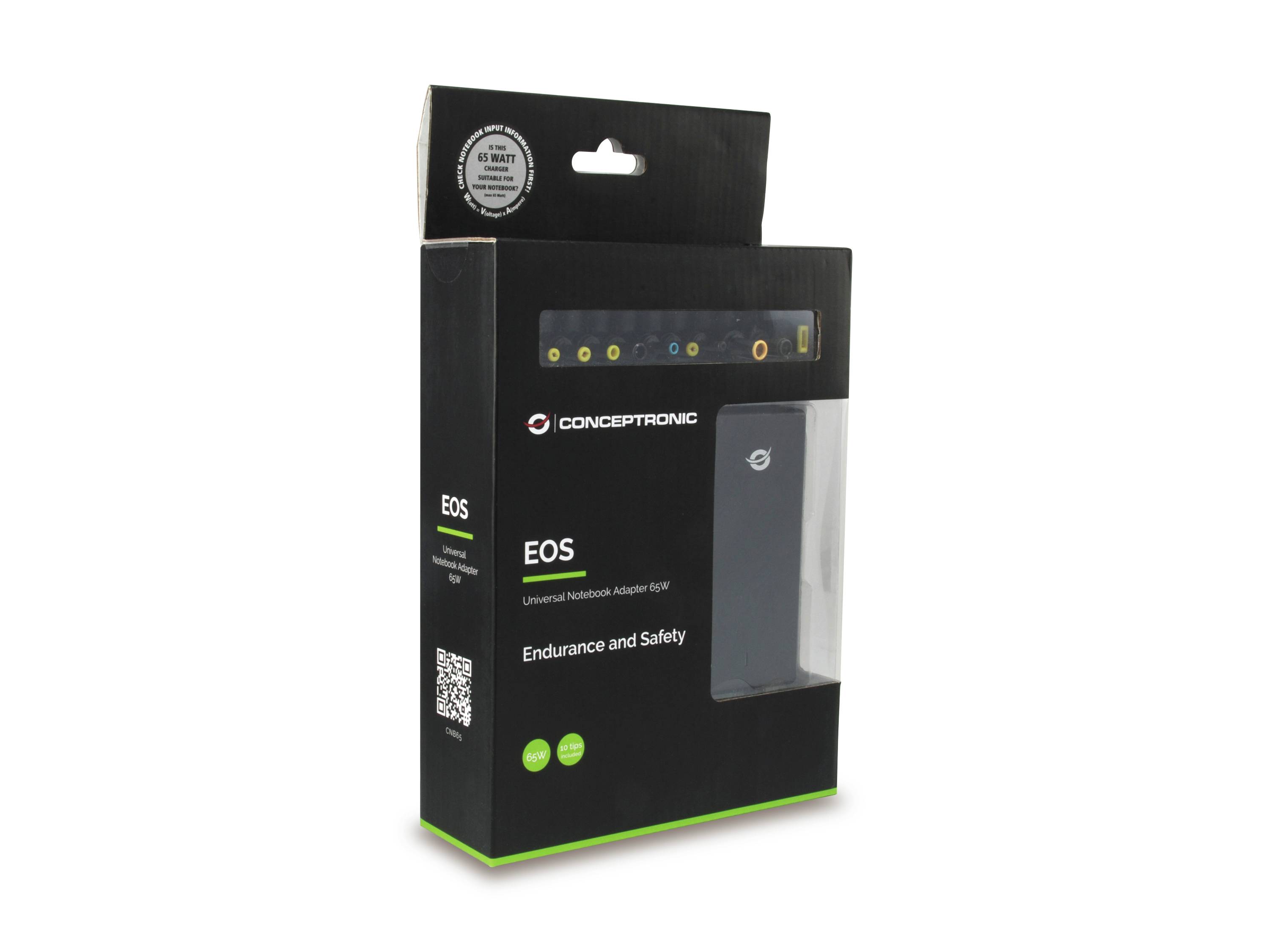 Conceptronic CNB65 - Netzteil - Wechselstrom 100-240 V