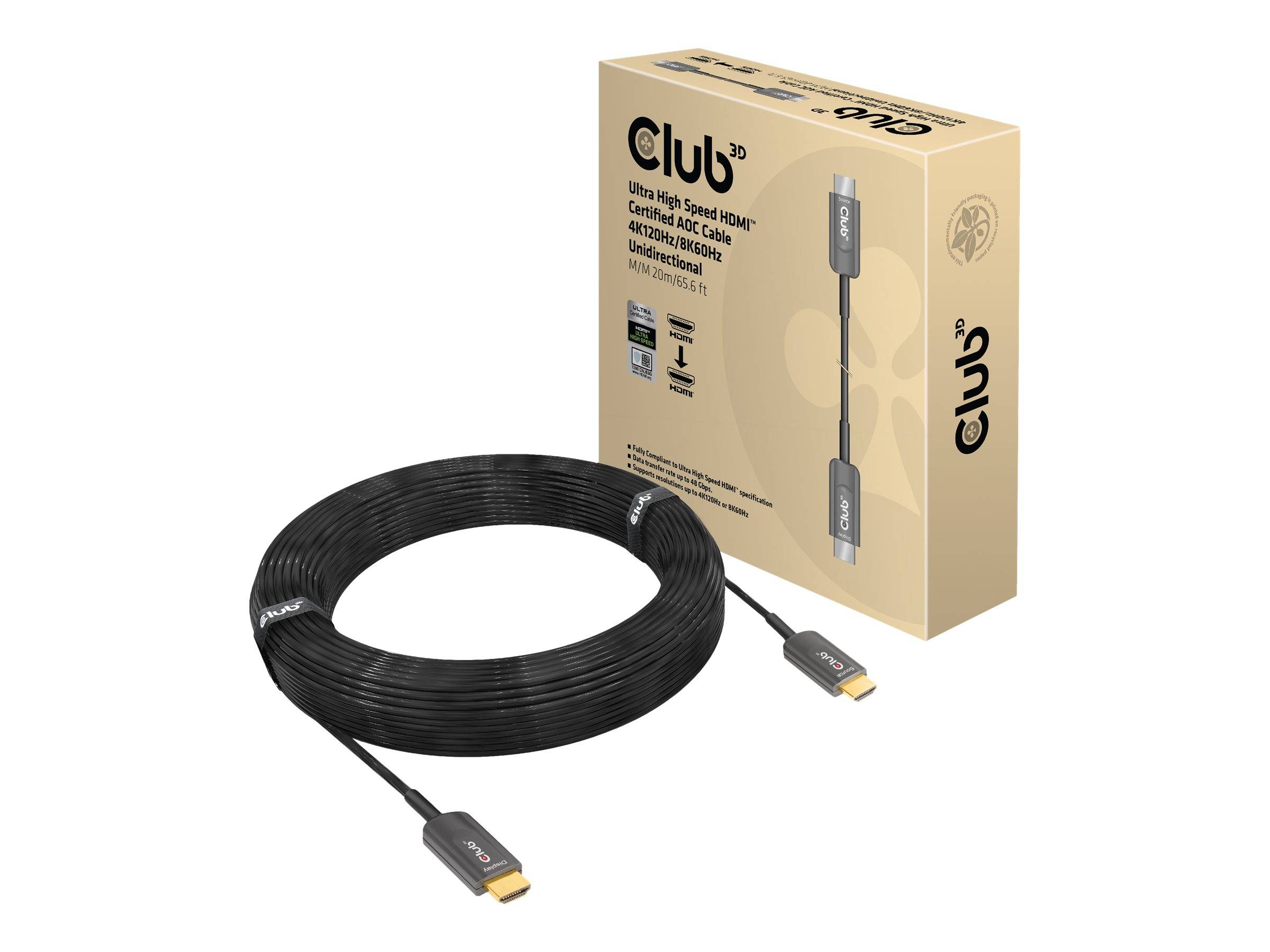 Club 3D - Ultra High Speed - HDMI-Kabel - HDMI männlich zu HDMI männlich