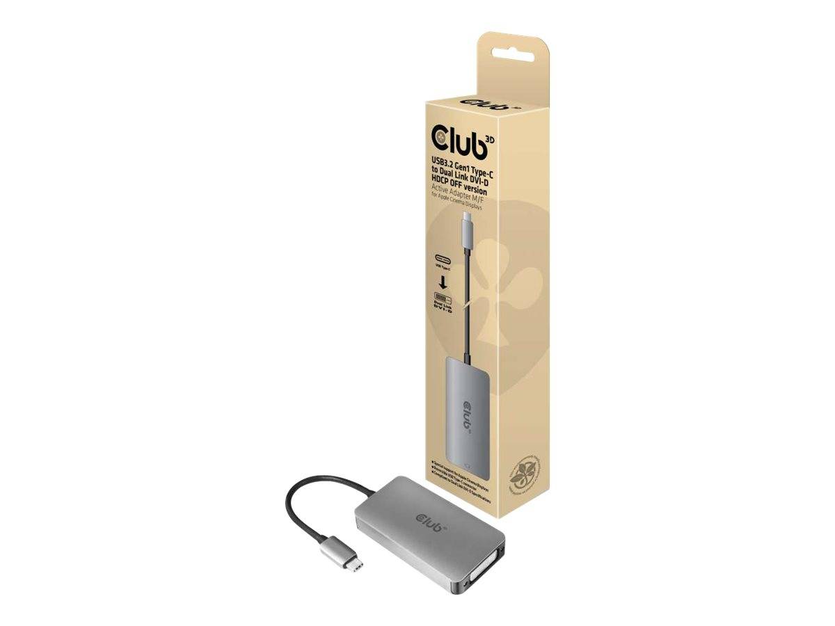 USB-C-zu-HDMI-Adapter neben seiner Verkaufsverpackung, ein kompakter silberner Hub mit angeschlossenem Kabel zum Verbinden von Geräten mit Displays.