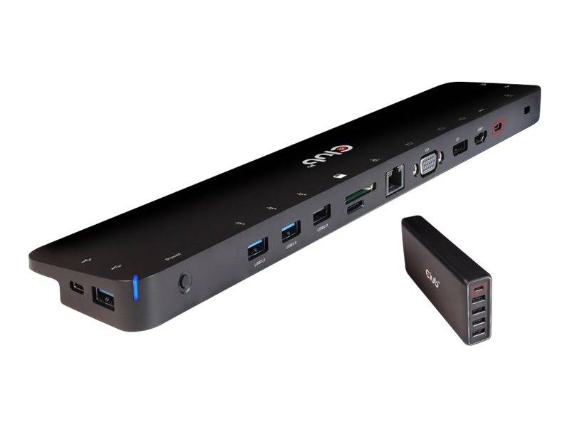 Club 3D - Dockingstation - USB-C 3.2 Gen 1 - VGA, HDMI, DP