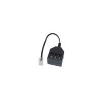 SHIVERPEAKS - S-Impuls 71018-1, 0,2 m, RJ11, 3 x TAE NFN, Schwarz, Männlich/Weiblich, Flach