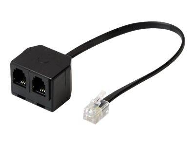 S-Impuls - Telefon-Splitter - RJ-10 (M) bis RJ-10 (W)