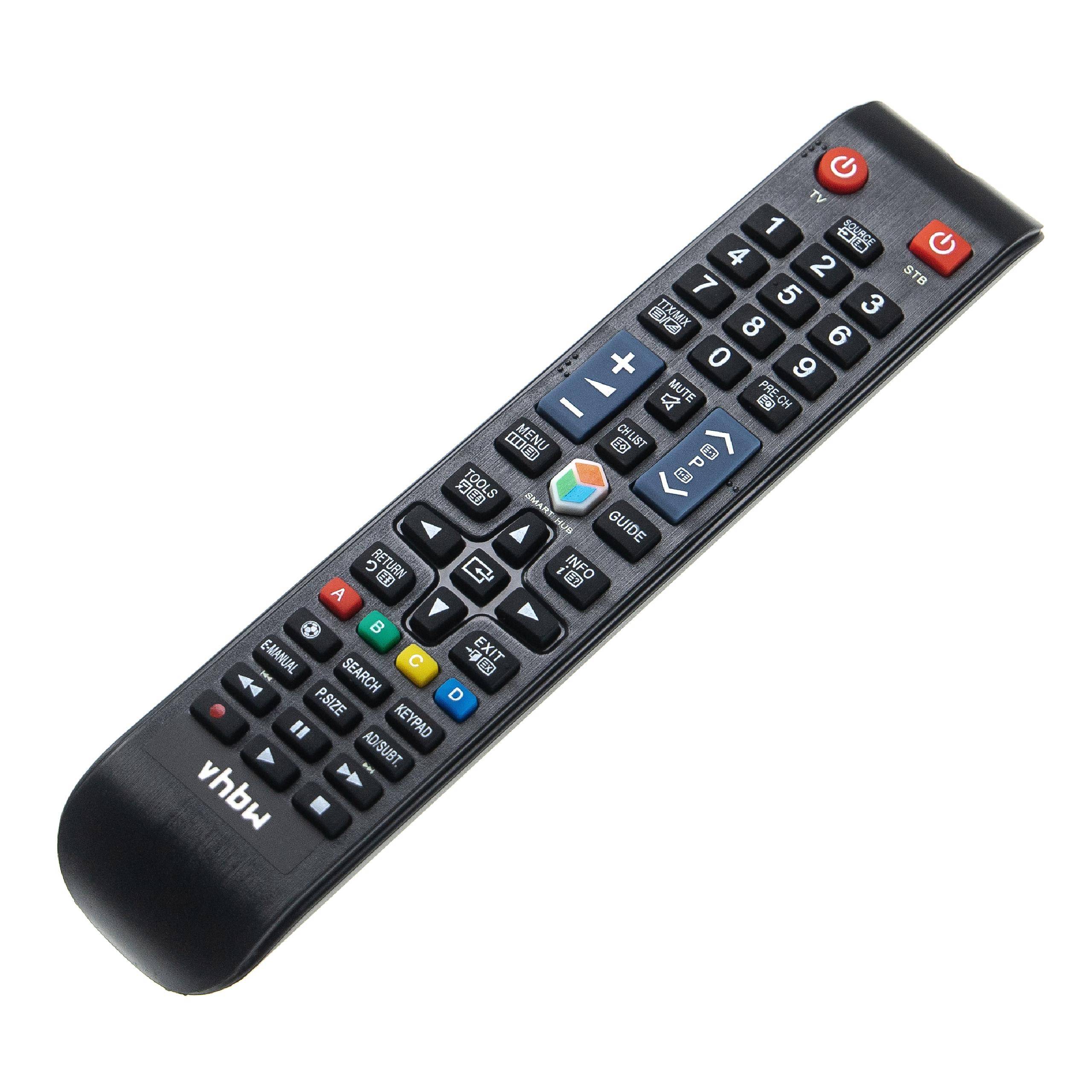 vhbw Fernbedienung kompatibel mit Samsung UE40H6200, UE40H5373, UE40H5303, UE46H5303, UE40H6273, UE40H6270 Fernseher, TV - Ersatzfernbedienung