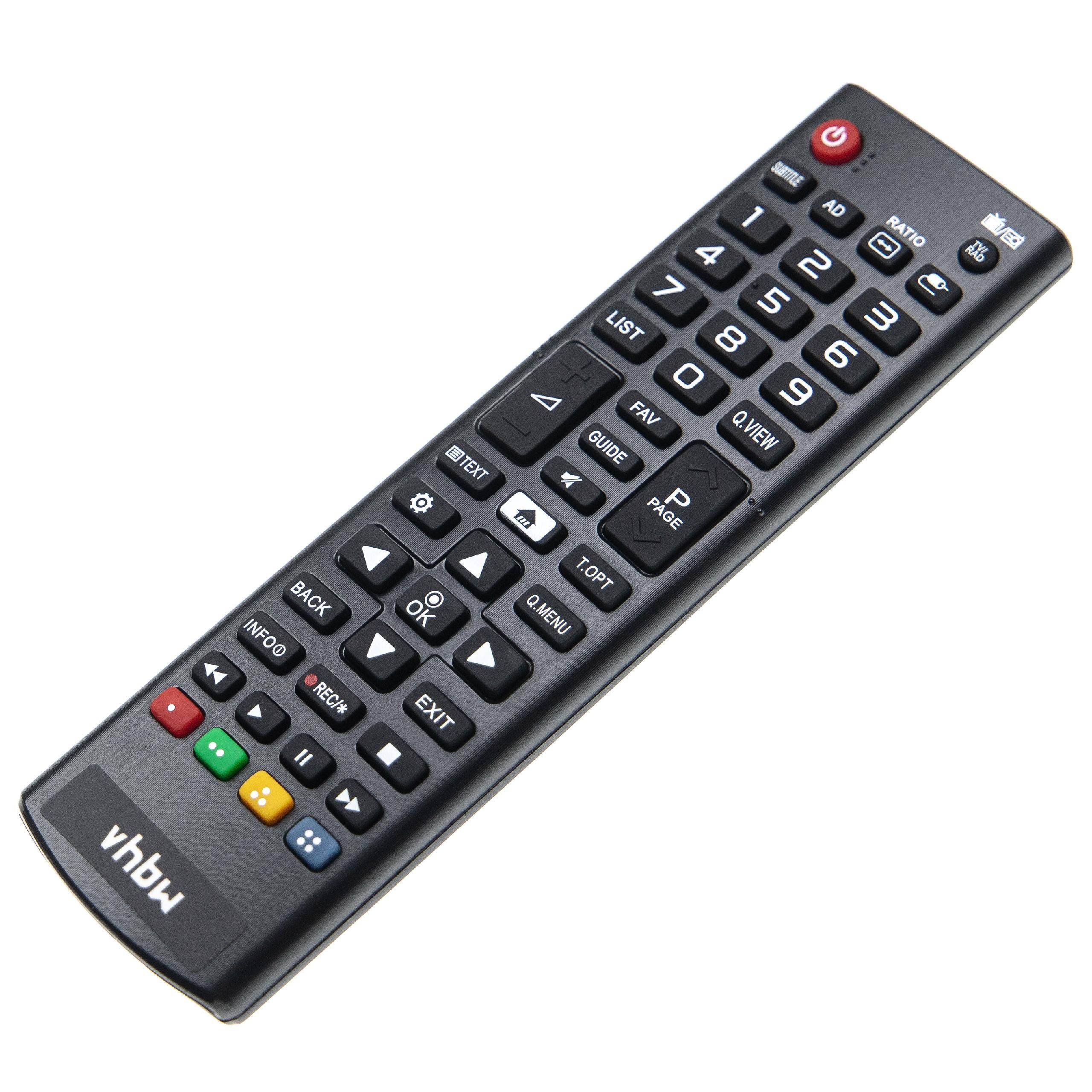 vhbw Fernbedienung kompatibel mit LG 43LH511AT, 43LH511T, 43LH513/V, 43LH515/V, 43LH518A, 43LH520TV, 43LH516A Fernseher, TV - Ersatzfernbedienung
