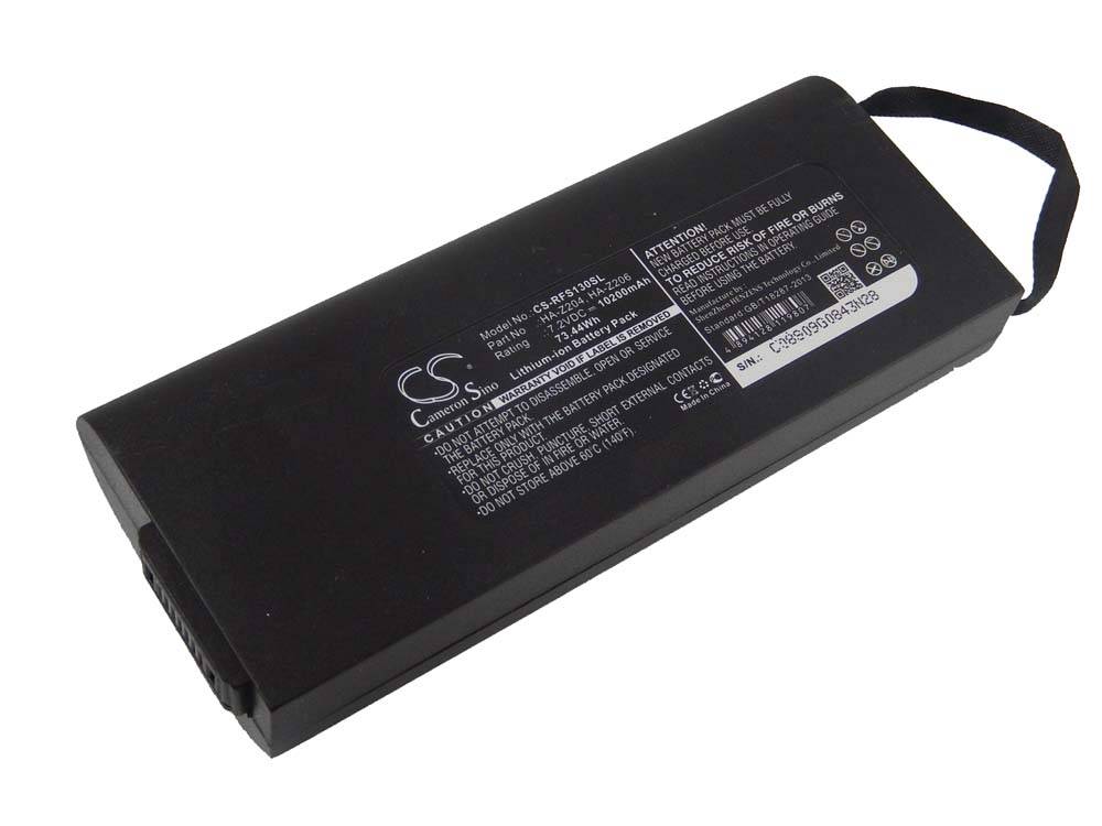 vhbw Akku Ersatz für Rohde & Schwarz 4071.9206.02, HA-Z203, HA-Z204, HA-Z206, PR100-BP für Messgerät (10200mAh, 7,2V, Li-Ion)