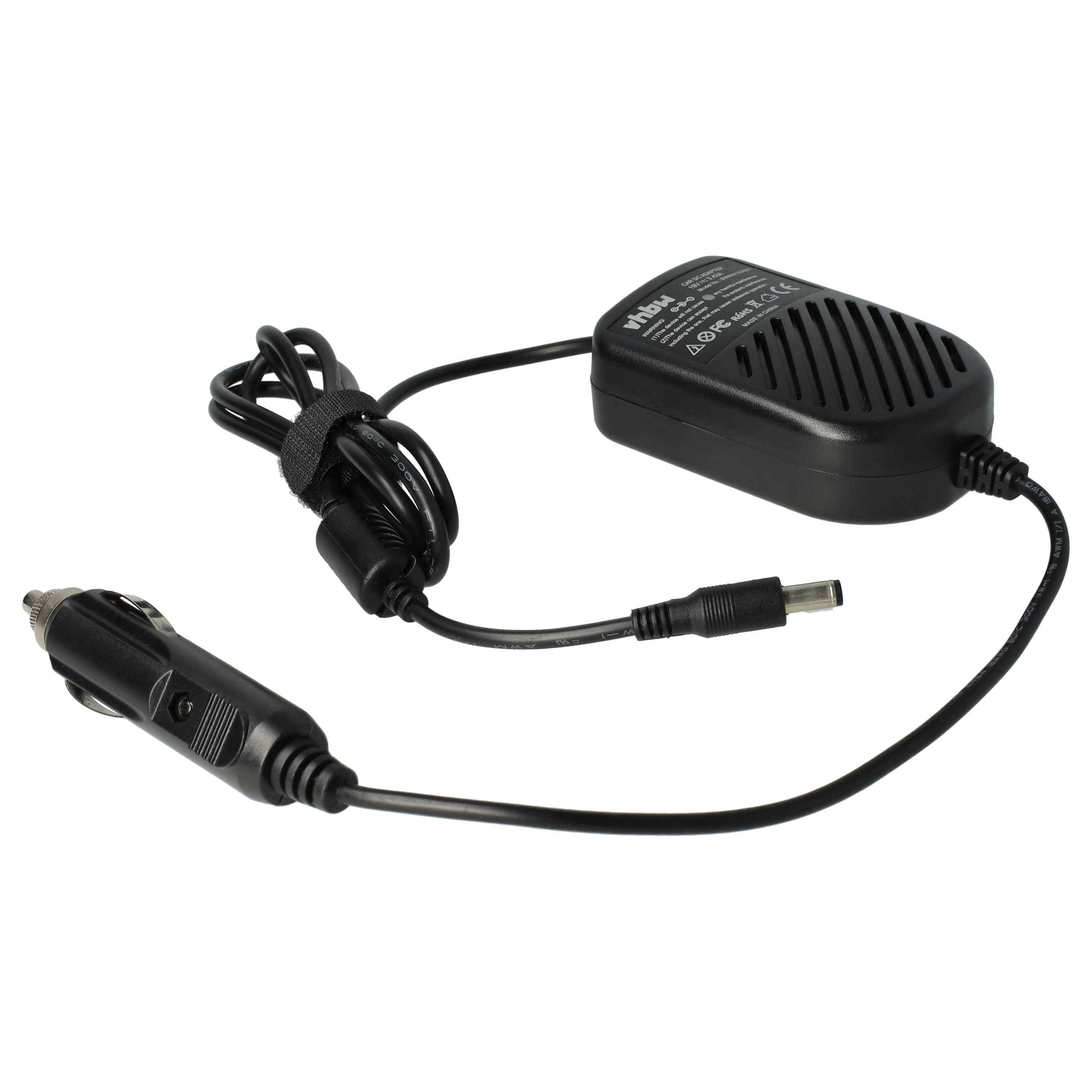 vhbw KFZ-Ladekabel kompatibel mit ACER Aspire 1200, 1410, 1410WLCi Laptop, Notebook - KFZ-Ladegerät 12V, 65W
