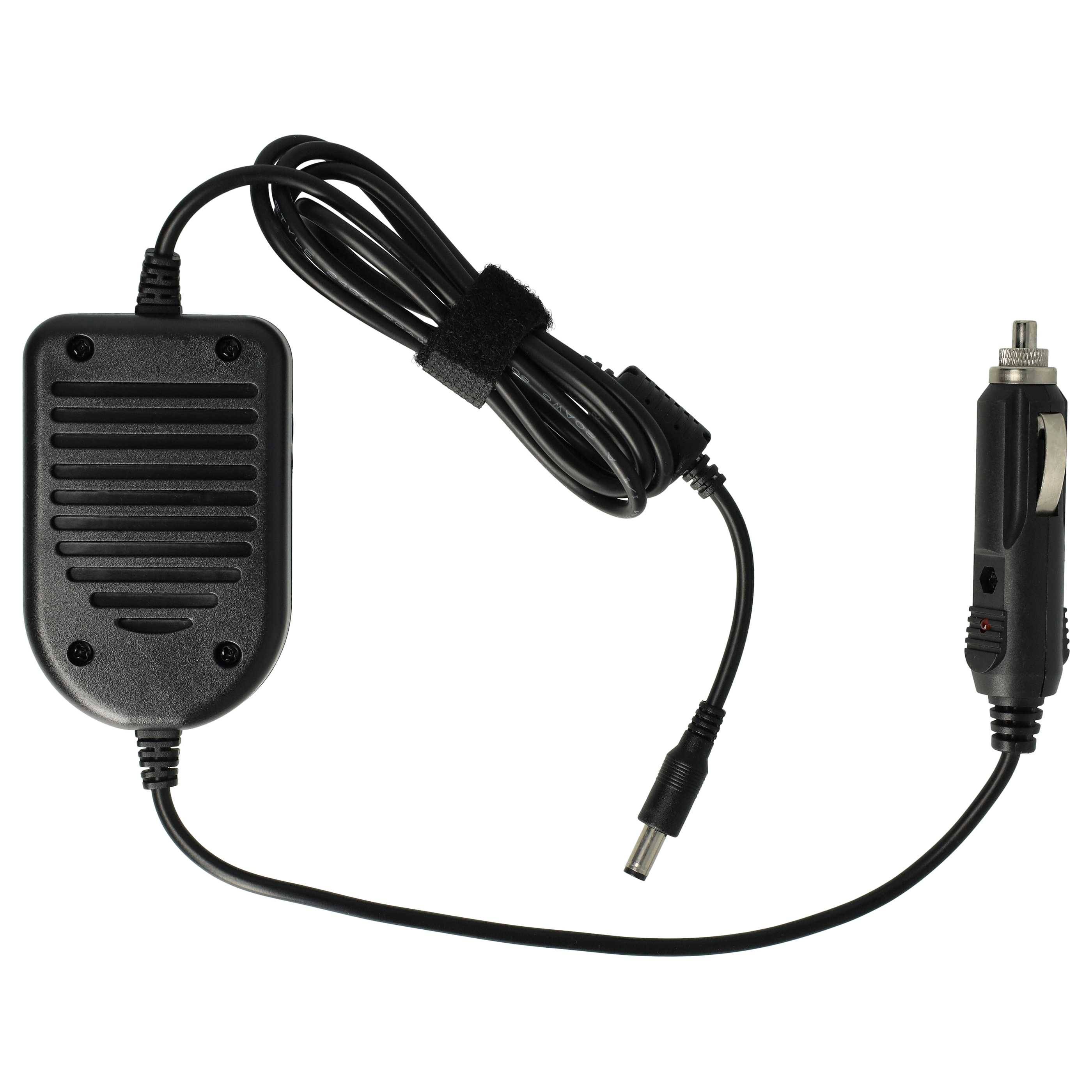 vhbw KFZ-Ladekabel kompatibel mit ACER Travelmate 200DX, 200T, 201, 201T Laptop, Notebook - KFZ-Ladegerät 12V, 65W