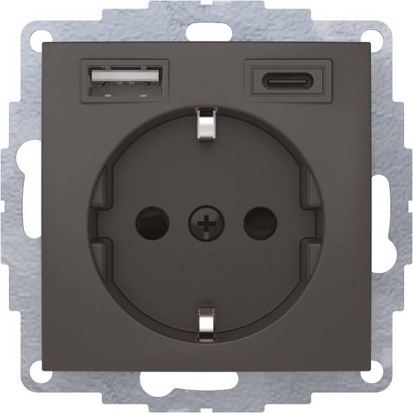 Berker Steckdose SCHUKO/USB 48041606