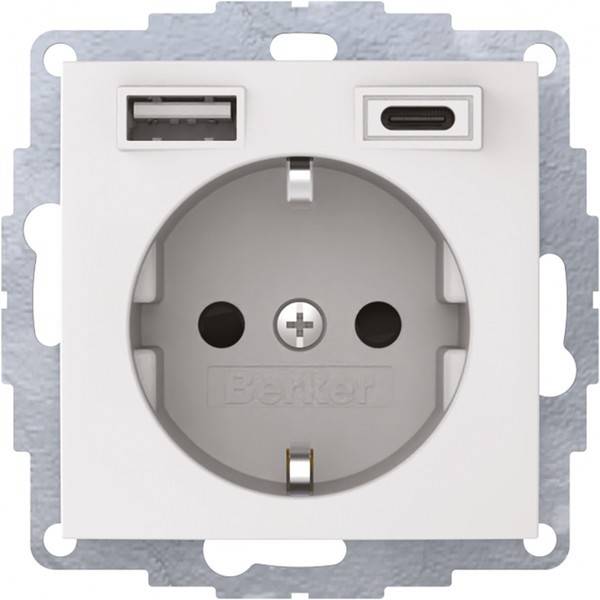 Berker Steckdose SCHUKO/USB 48041909