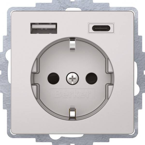 Berker Steckdose SCHUKO/USB 48046084