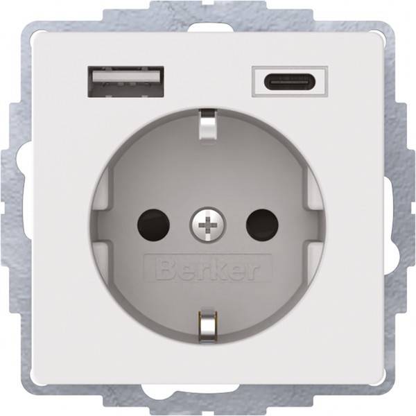 Berker Steckdose SCHUKO/USB 48046089