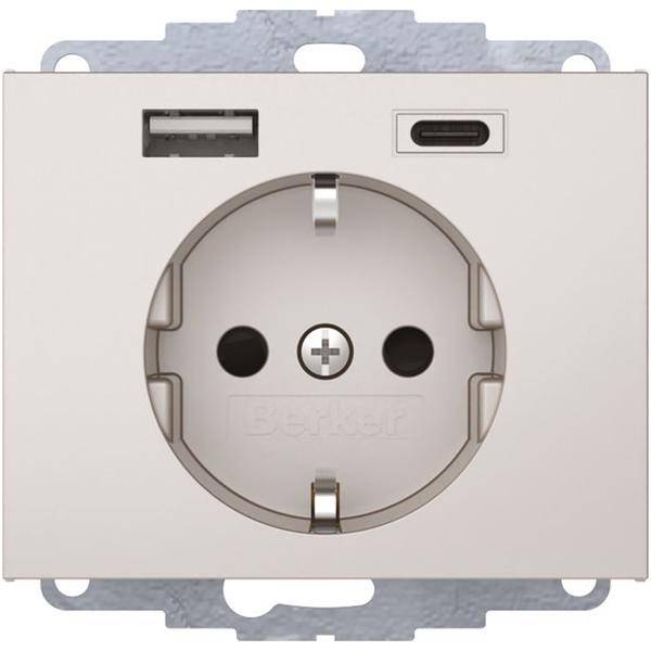 Berker Steckdose SCHUKO/USB 48047004
