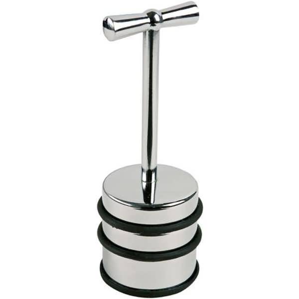Türstopper Metall 1,3kg 6,5x18cm silber