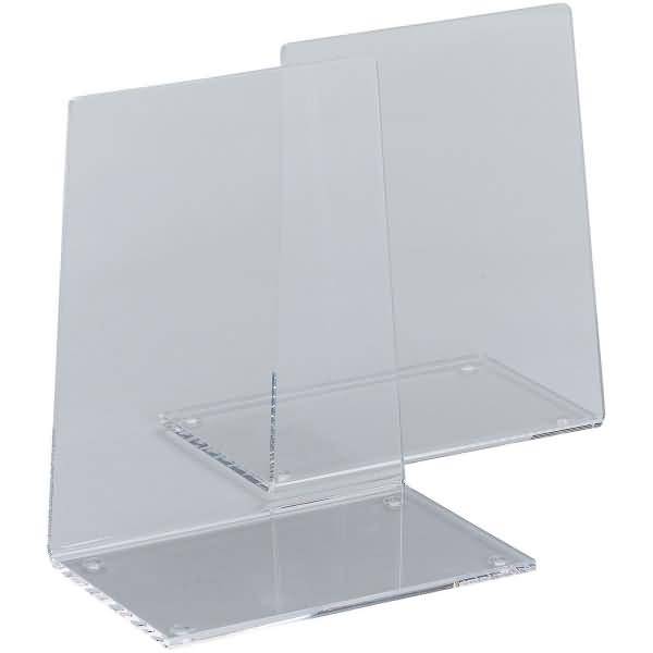 Buchstütze Acryl 136x90x155mm glasklar VE=2 Stück