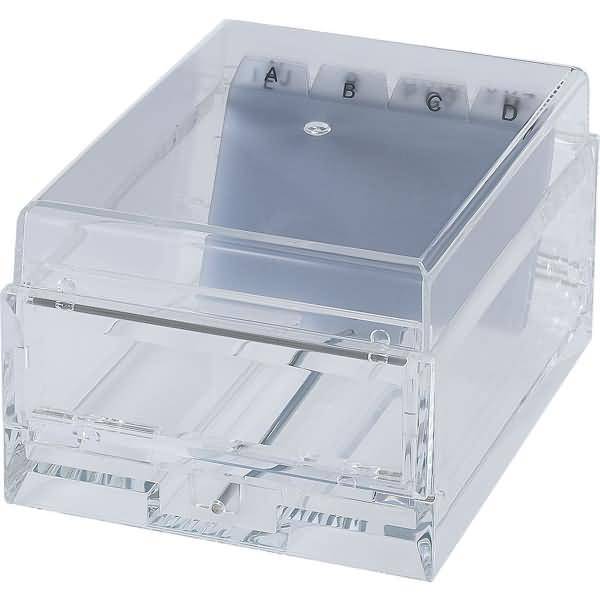 Karteibox Acryl 15x11x8cm glasklar
