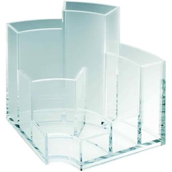 Schreibtischbutler 6 Fächer Acryl glasklar