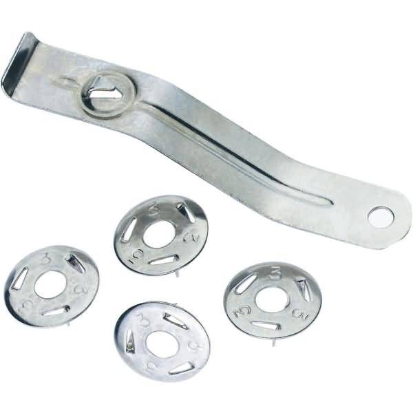 Dreizackstift Metall 12mm vernickelt VE=100 Stück