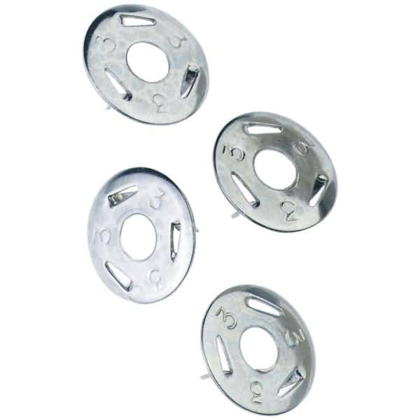 Dreizackstift Metall Kopf 12mm vernickelt VE=25 Stück