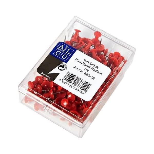 Pinnwandnadel 7,5mm rot VE=100 Stück