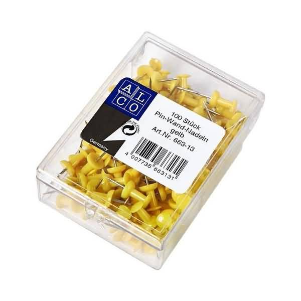 Pinnwandnadel 7,5mm gelb VE=100 Stück