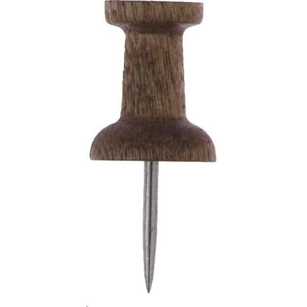 Pinnwandnadel Holz 7,5mm braun VE=100 Stück