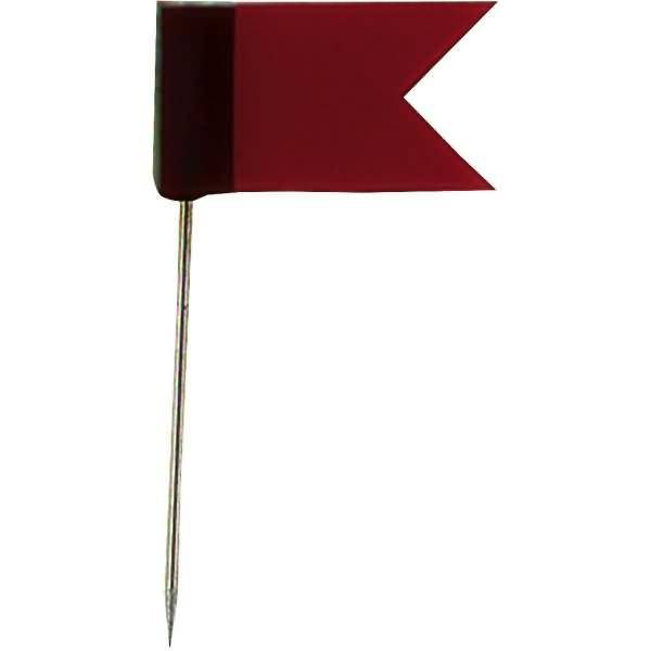 Markierungsfähnchen 18x10mm bordeauxrot VE=20 Stück