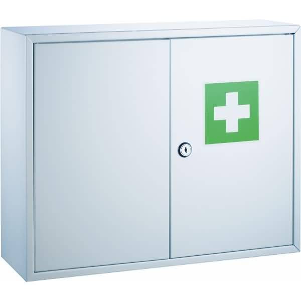 Erste-Hilfe-Verbandschrank Stahl lackiert 450x150x360mm weiß