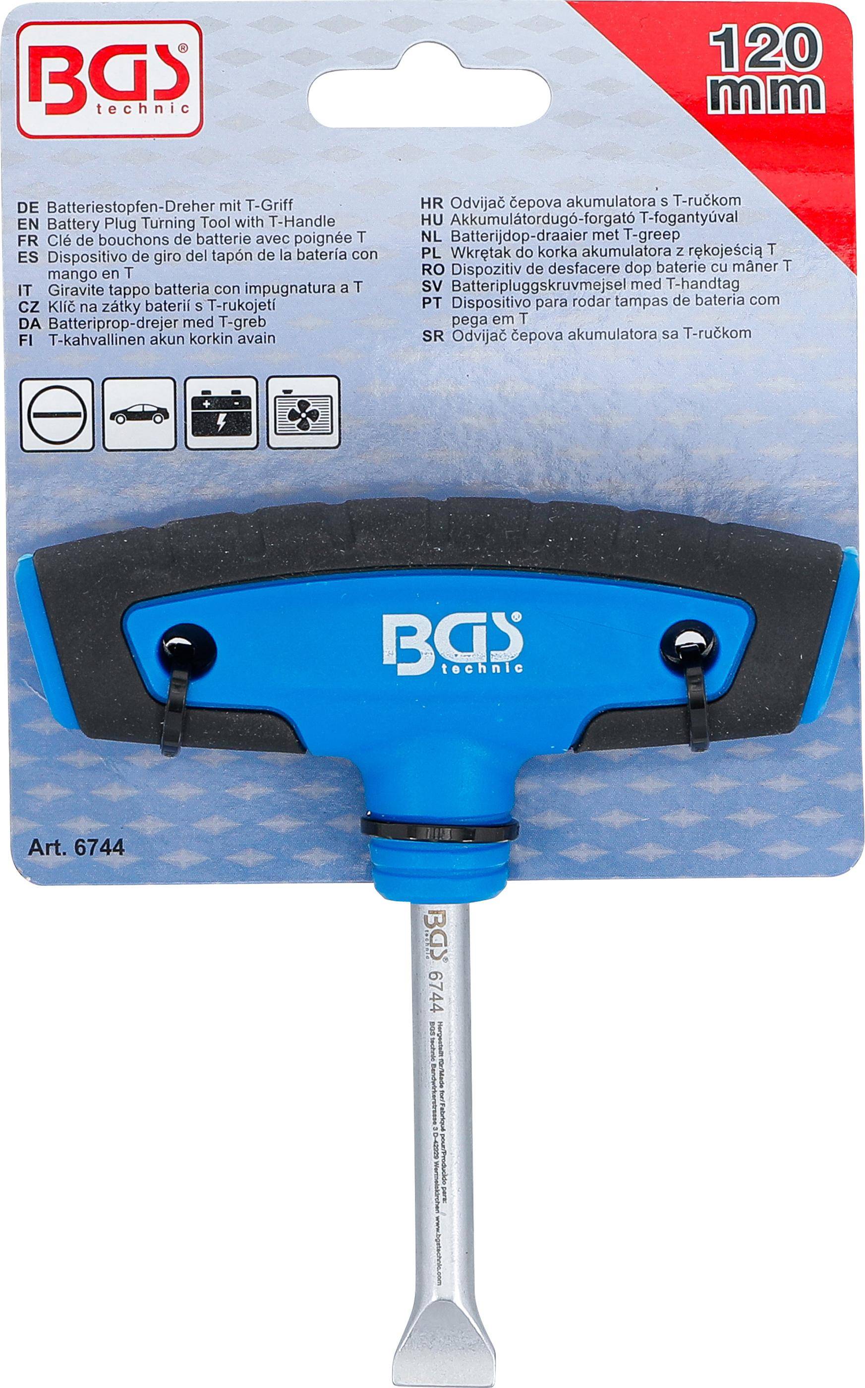 BGS technic Batteriestopfen-Dreher mit T-Griff