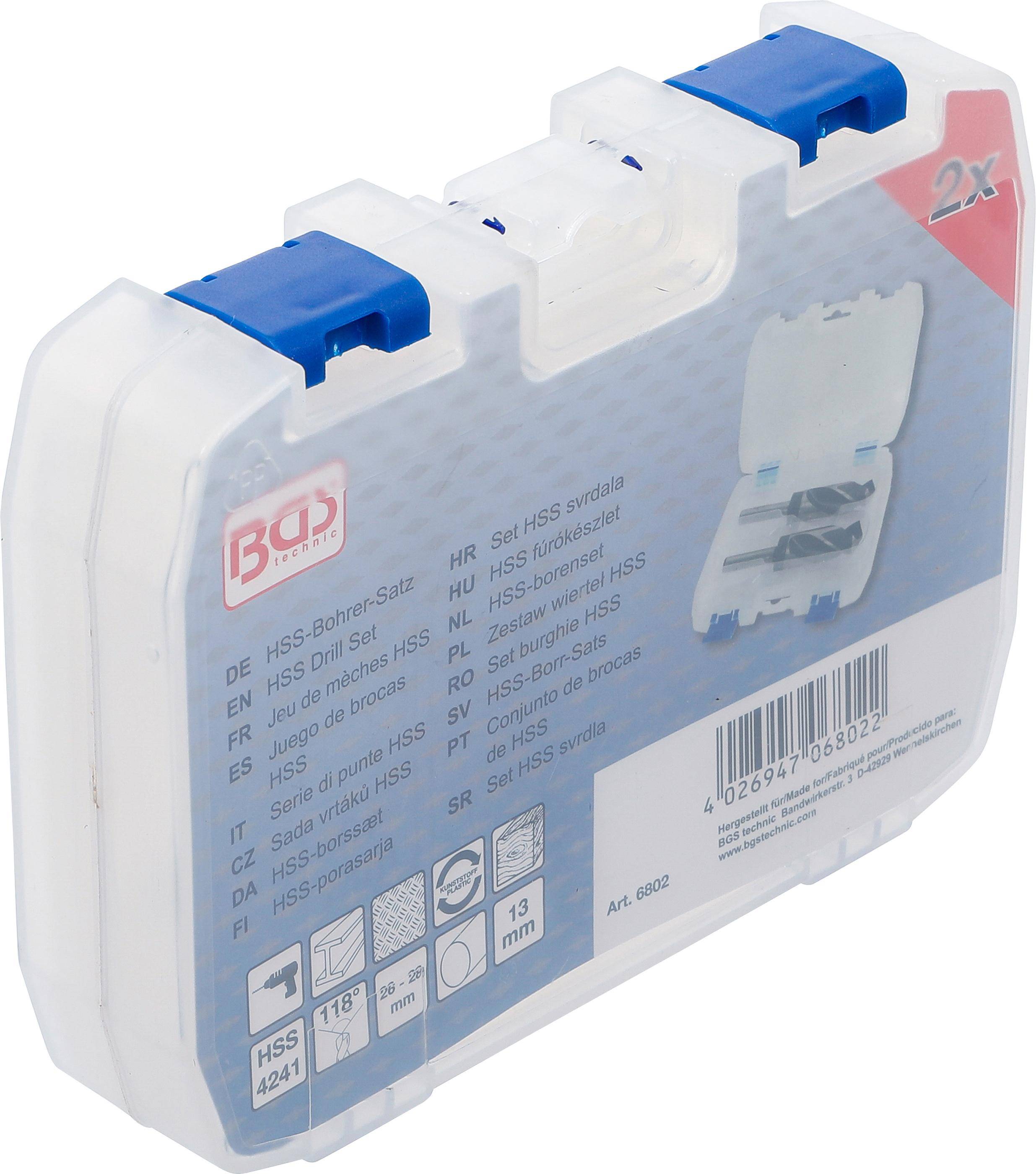 BGS technic HSS-Bohrer-Satz | 26 - 28 mm | 2-tlg.
