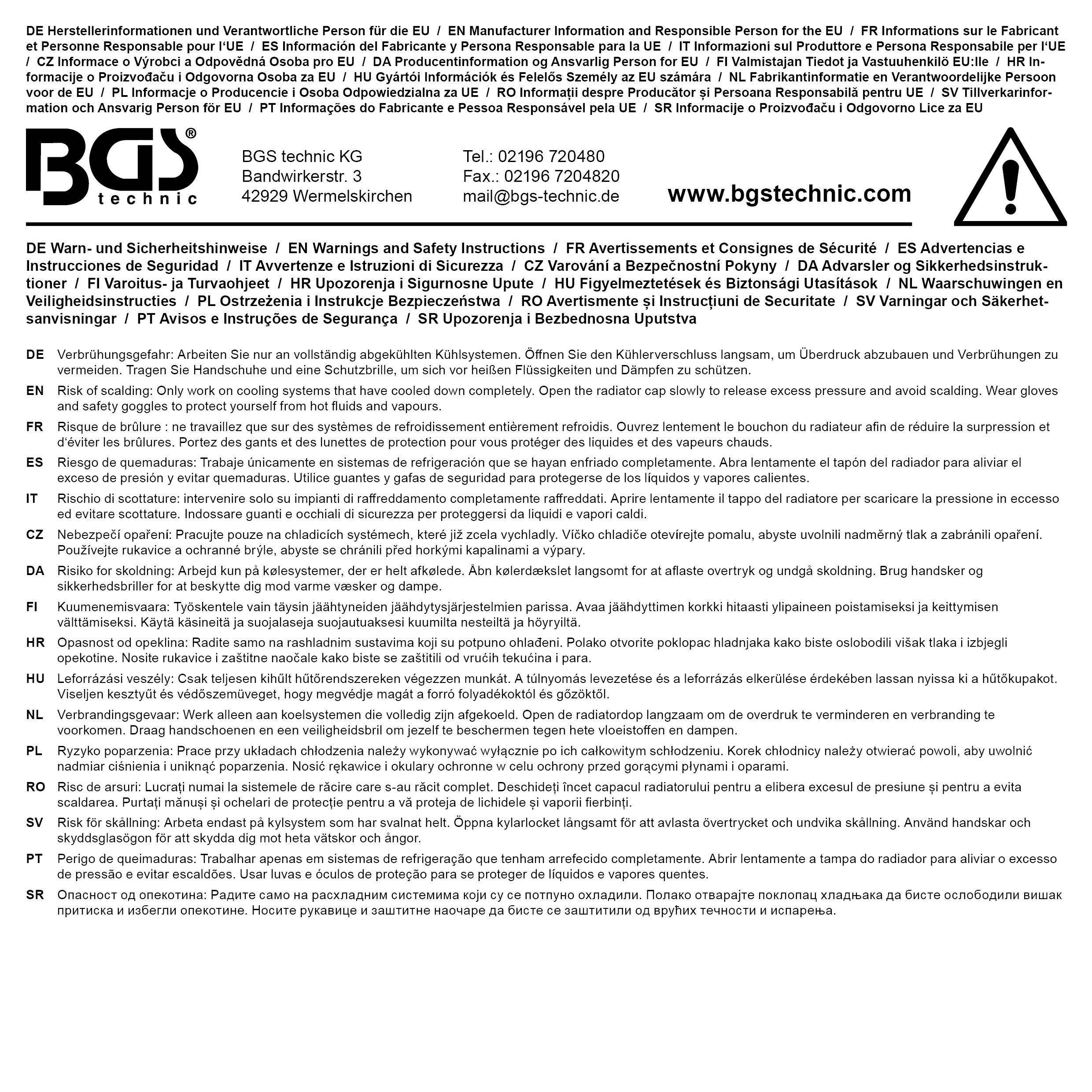BGS technic Adapter Nr. 12 fr Art. 8027, 8098 | fr Ford Mondeo, Land
