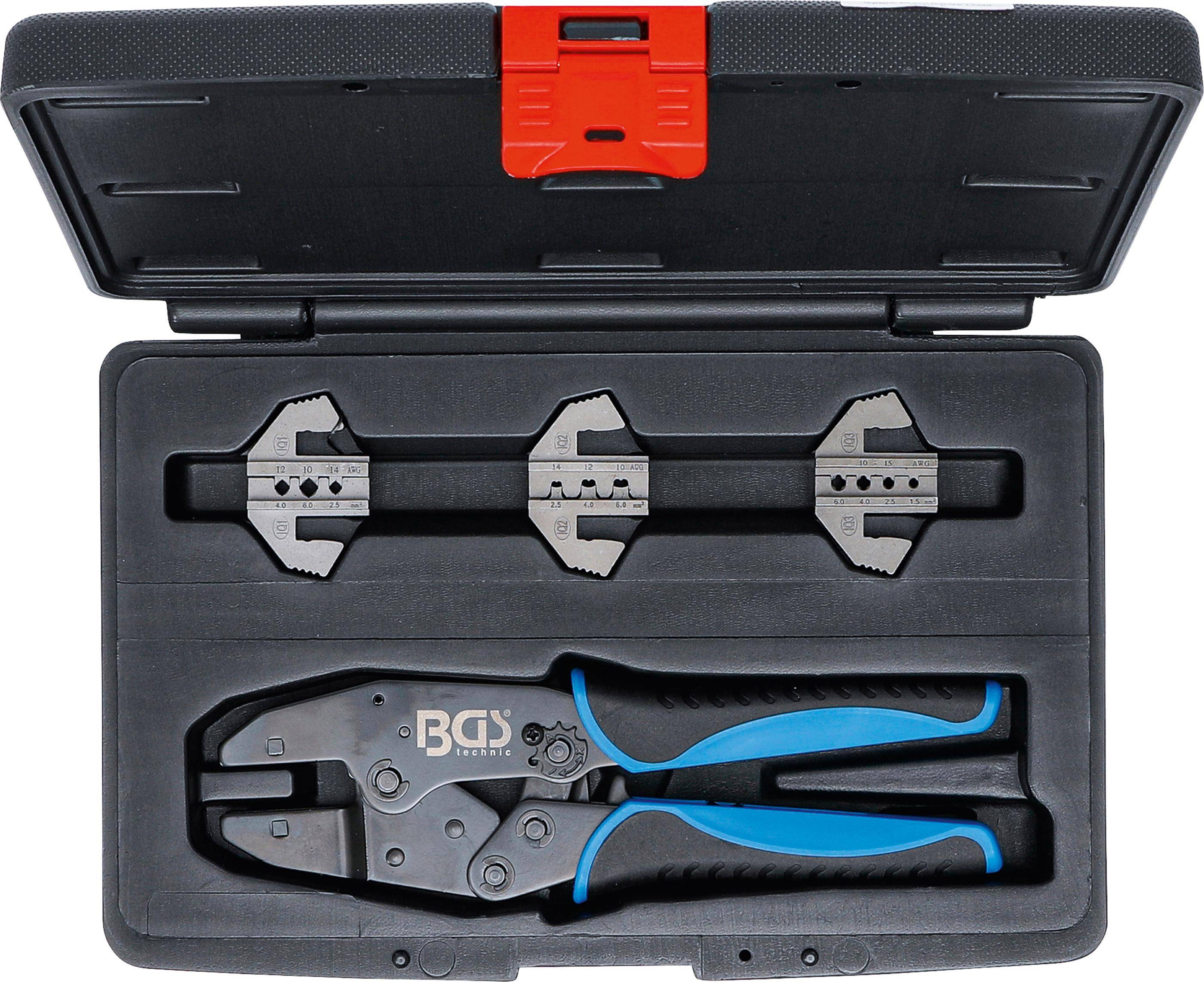 BGS Crimpzangen-Satz | mit 3 Paar Backen | fr Solar-Steckverbindungen