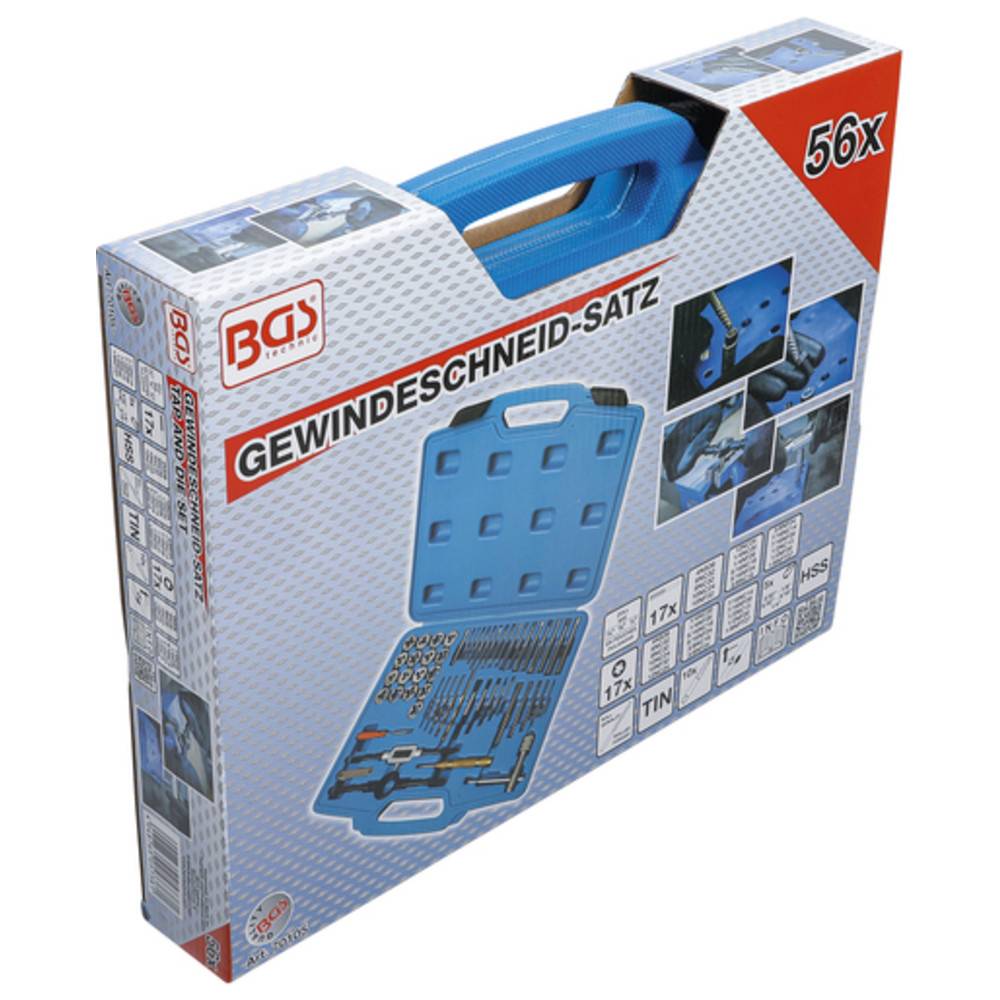 BGS Gewindeschneid-Satz, Zoll, 56-teilig, 1/4"-1"