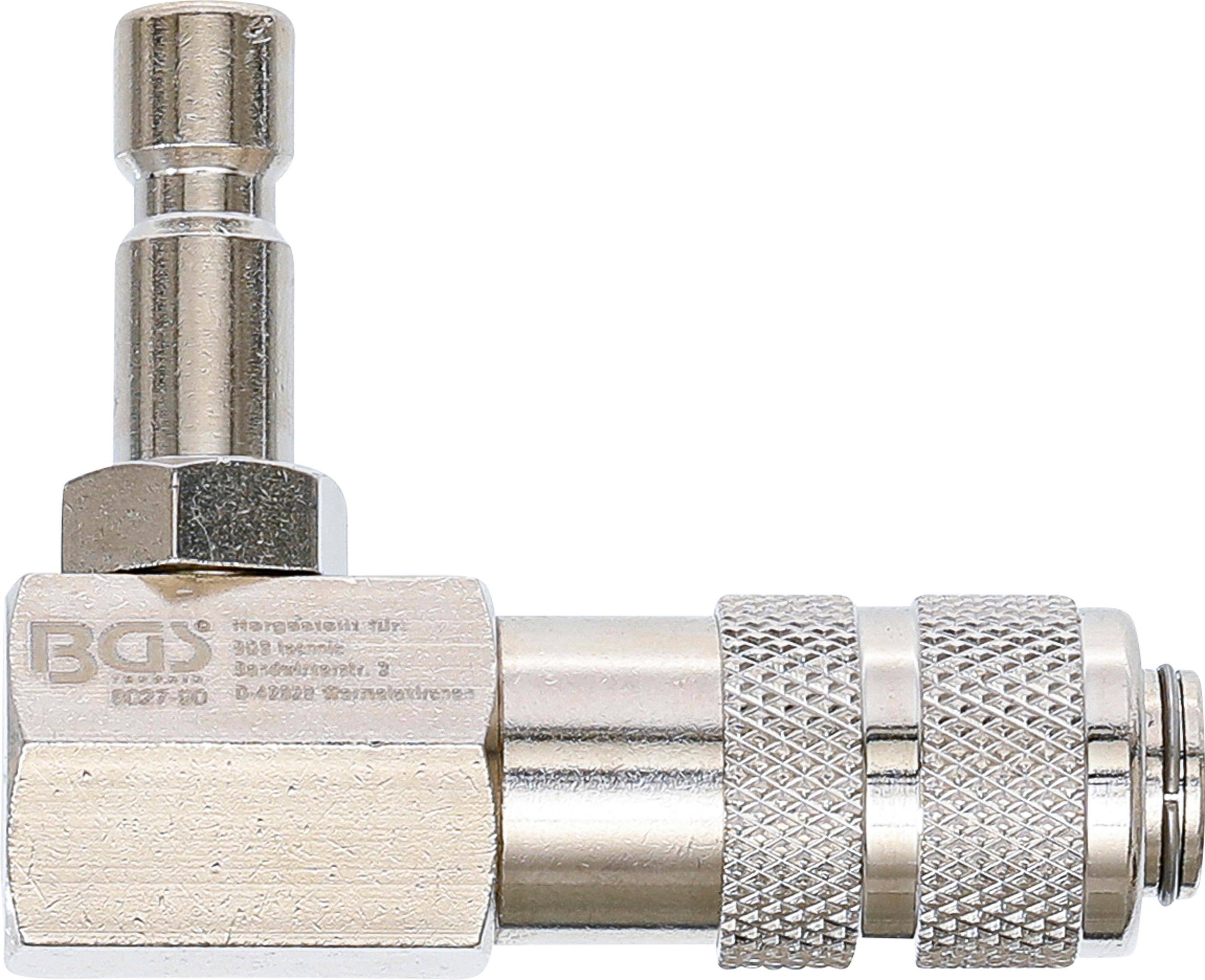 BGS Kühlsystem-Bajonettadapter | 90° abgewinkelt | für 8027, 8098
