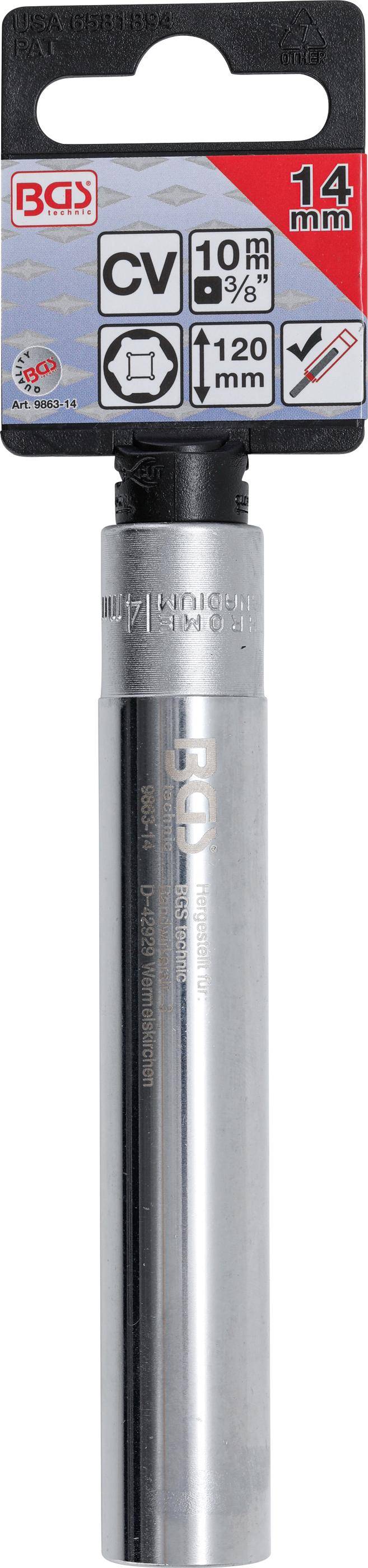 BGS technic Steckschlüssel-Einsatz Sechskant, extra tief | Antrieb