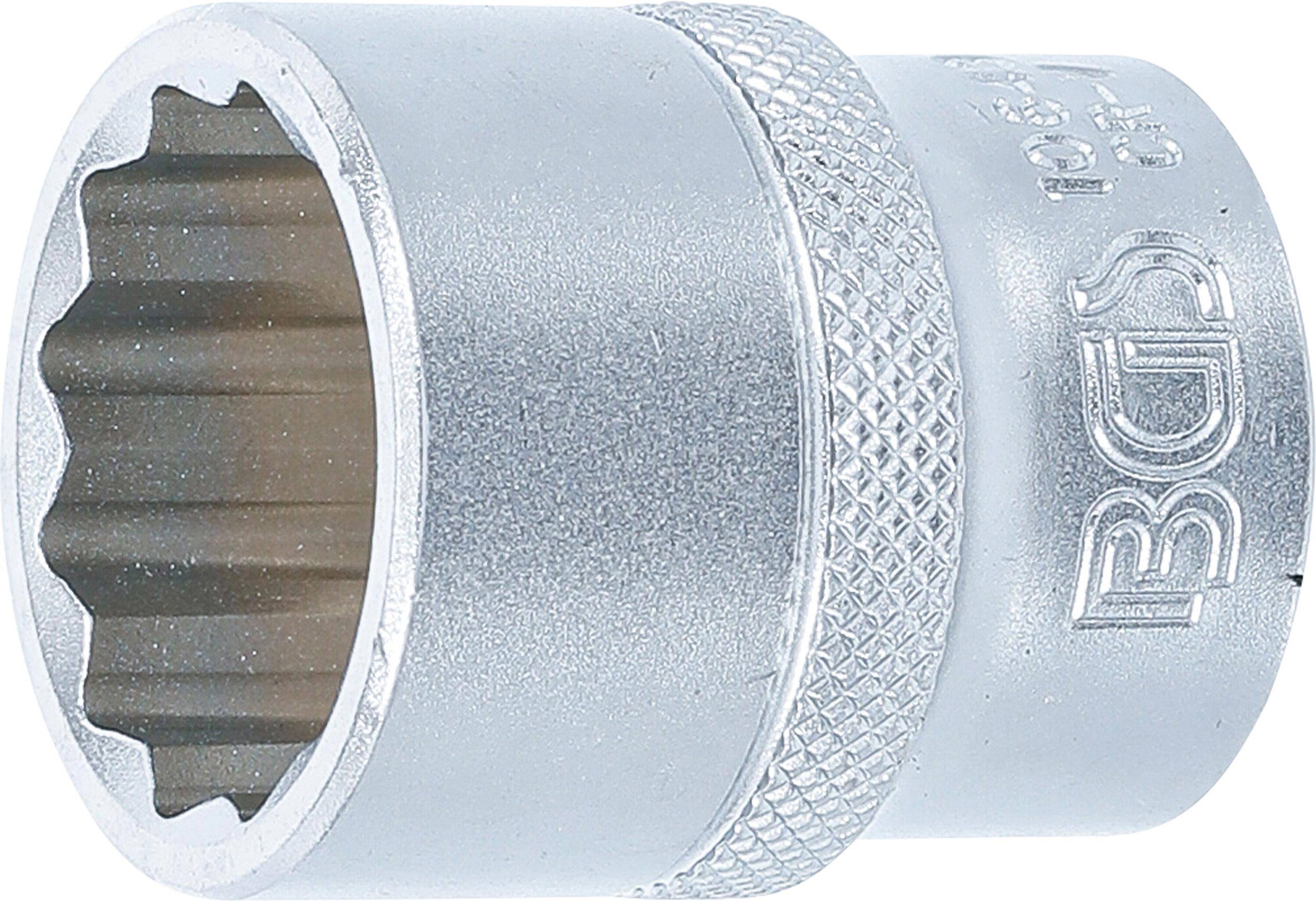 BGS Steckschlüssel-Einsatz Zwölfkant | Antrieb Innenvierkant 12,5 mm