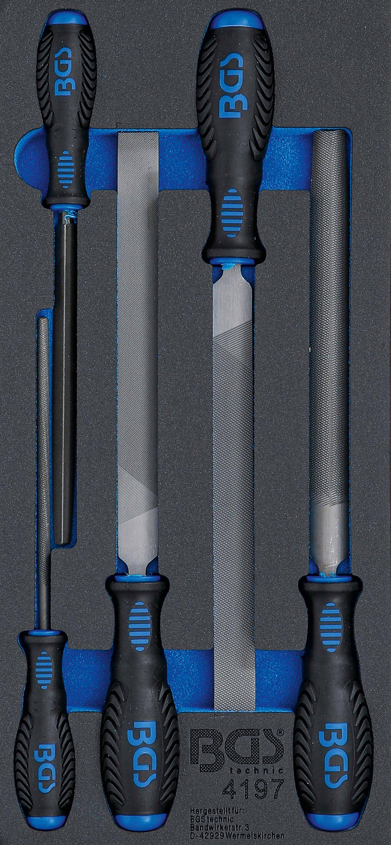 BGS Werkstattwageneinlage 1/3: Werkstattfeilen-Satz | 5-tlg.