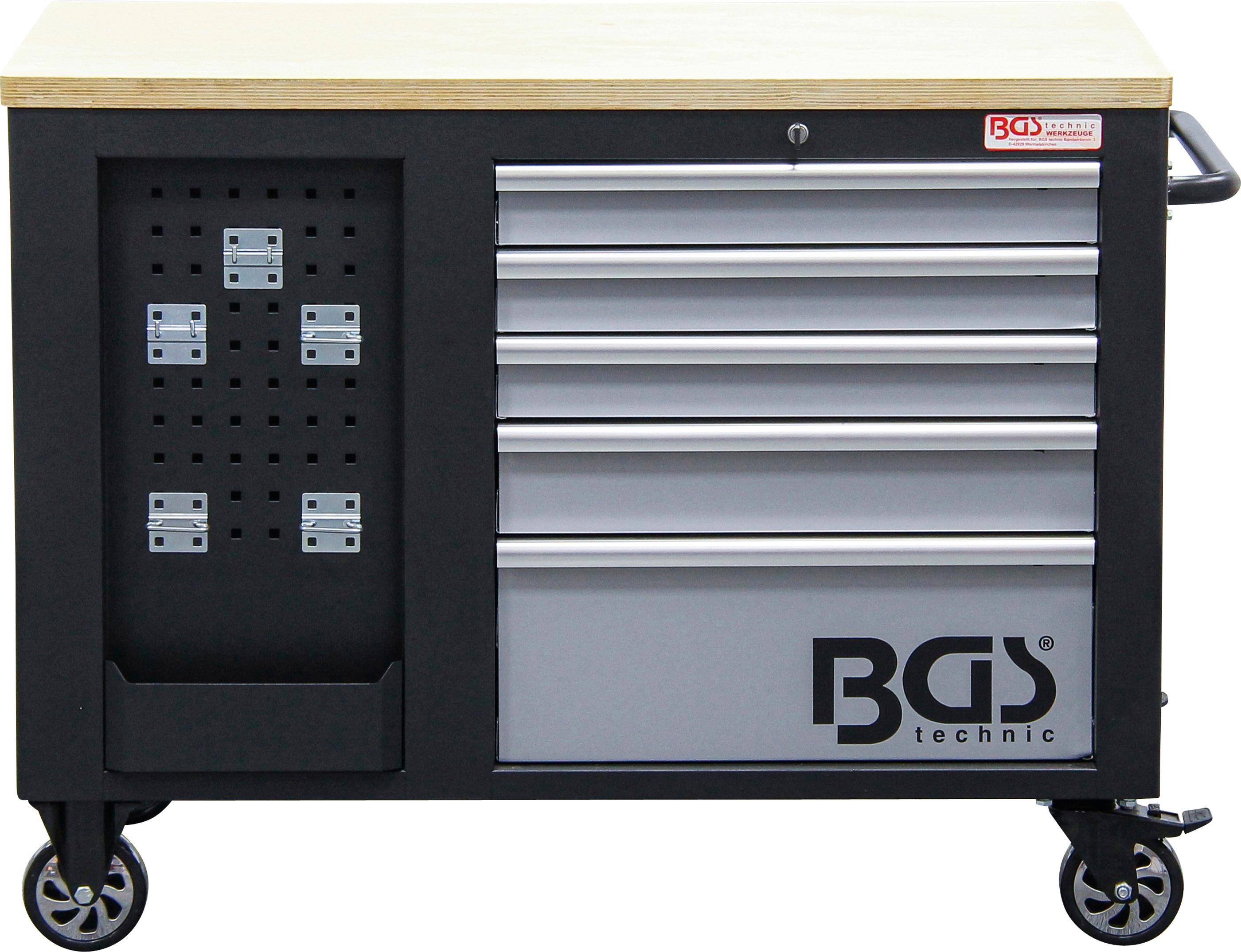 BGS technic Werkstattwagen | 2 x 5 Schubladen | 1 Schrank | leer