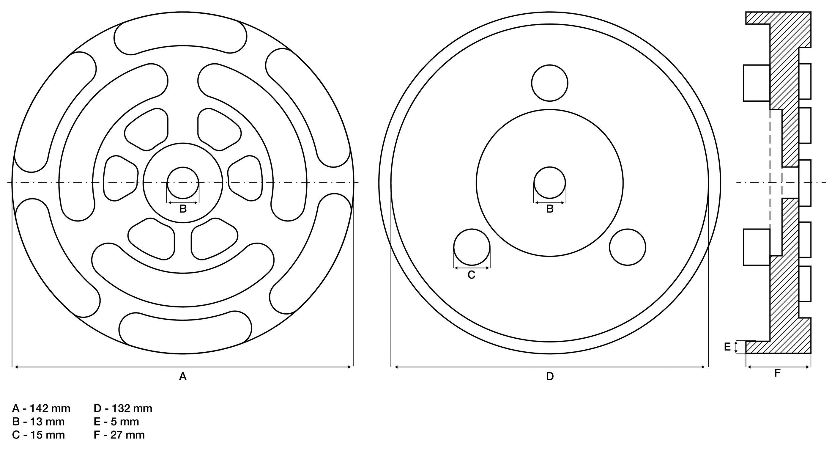 BGS technic Gummiteller | für Hebebühnen | Ø 140 mm