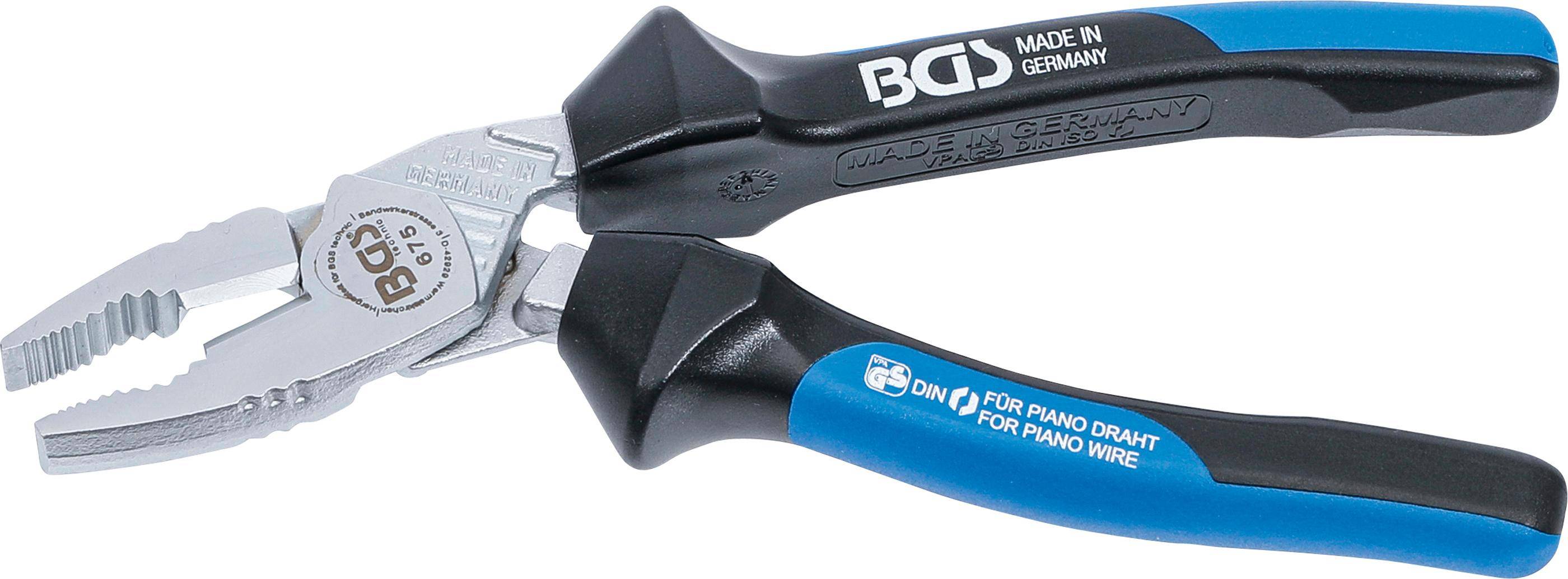 BGS Kraft-Kombizange | mit Schneide | EvoPlus | 190 mm
