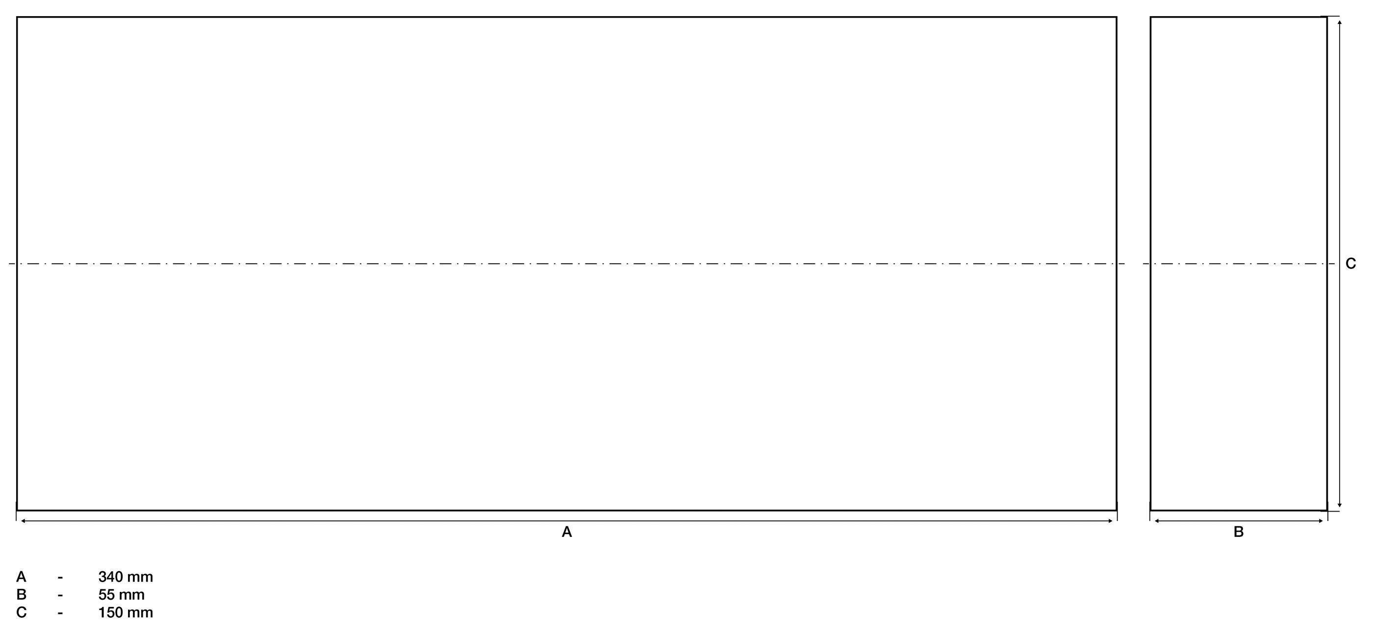 BGS technic Schutzblock | für Hebebühnen | 340 x 150 x 55 mm
