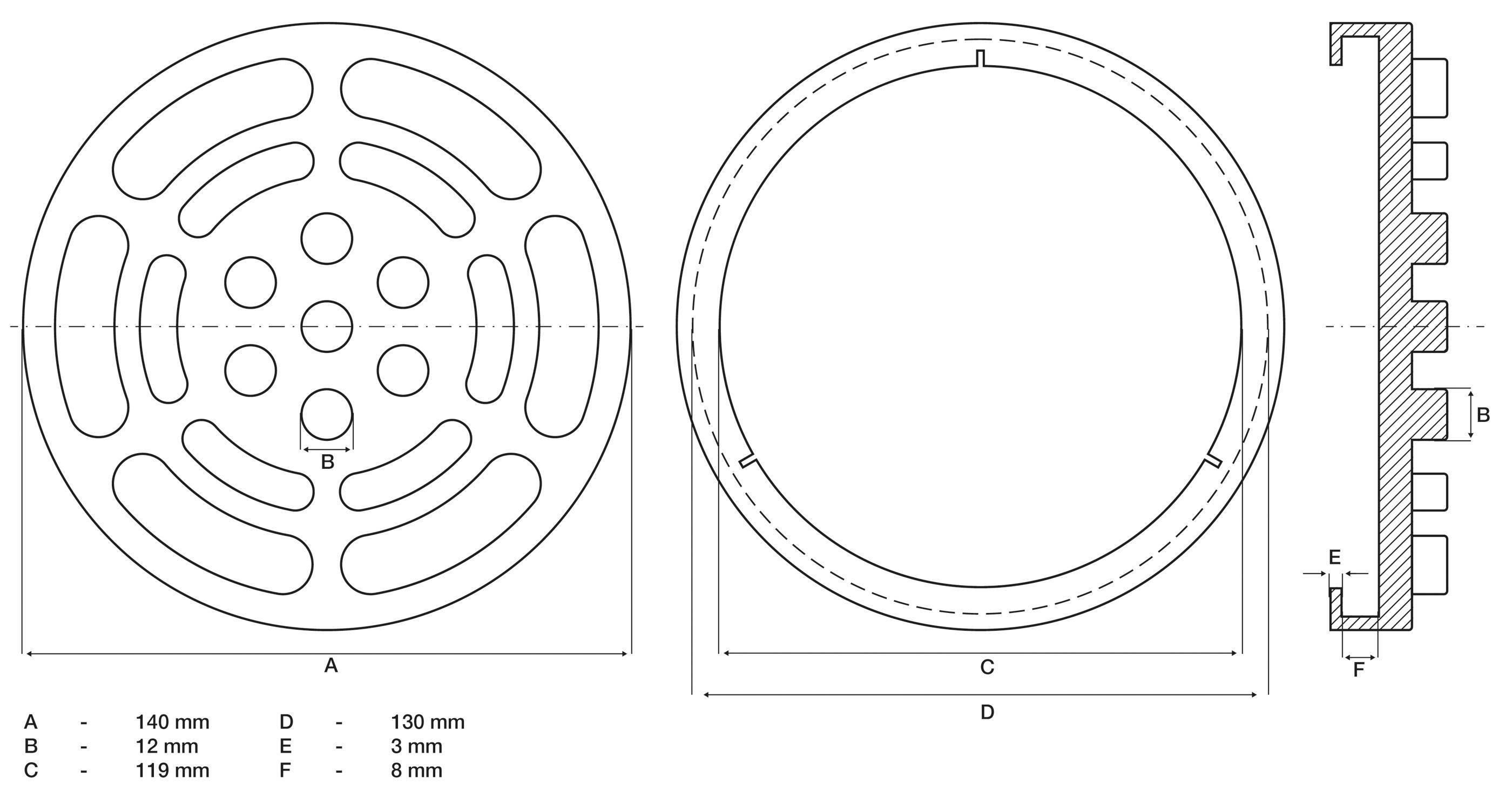 BGS technic Gummiteller | für Hebebühnen | Ø 140 mm