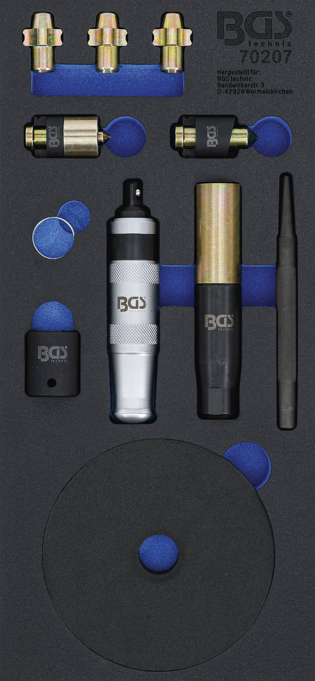 BGS technic Werkstattwageneinlage 1/3: Felgenschloss-Demontage-Satz |